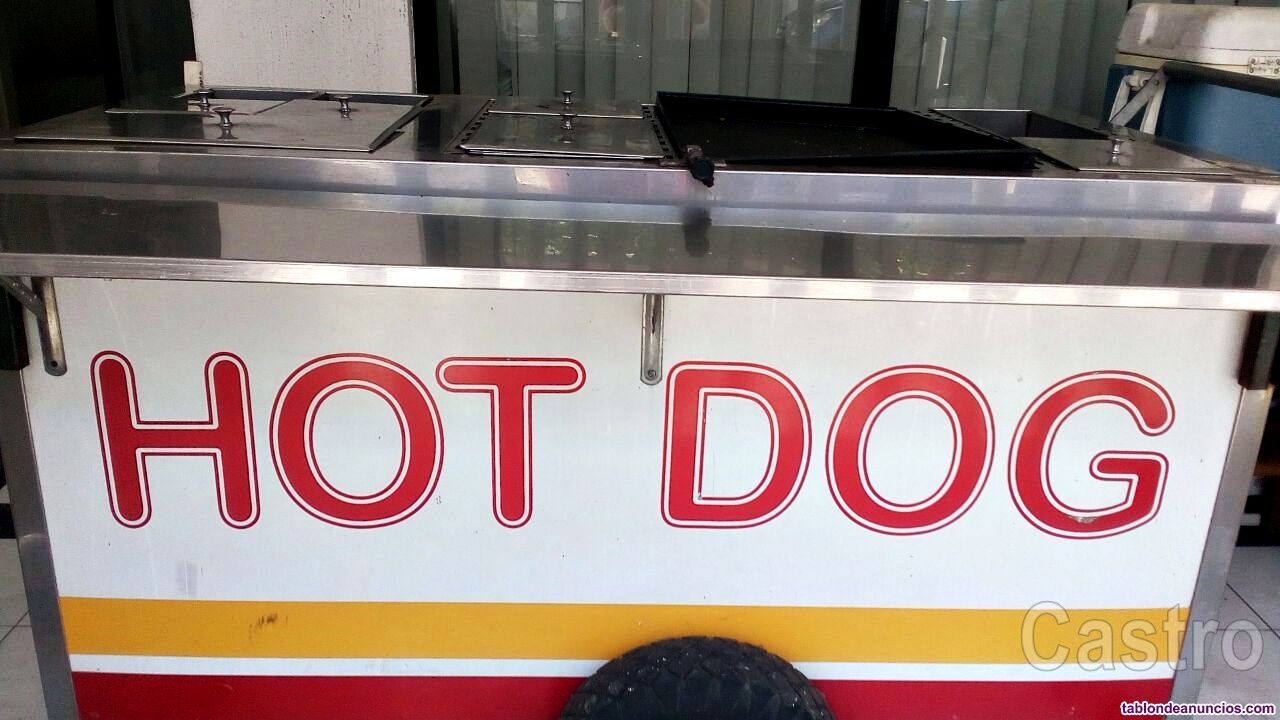 Vendo carrito grande para hot dogs