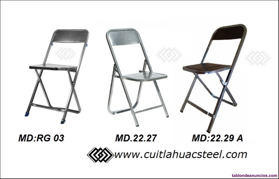 Venta silla metalica palenquera merda yucatan