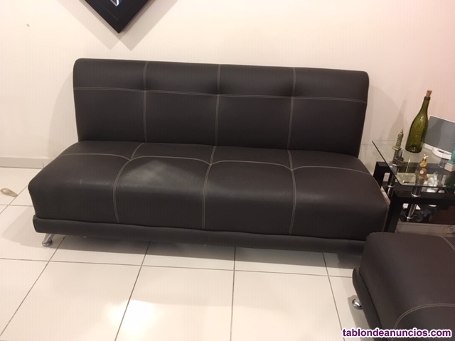 Sala piel color chocolate