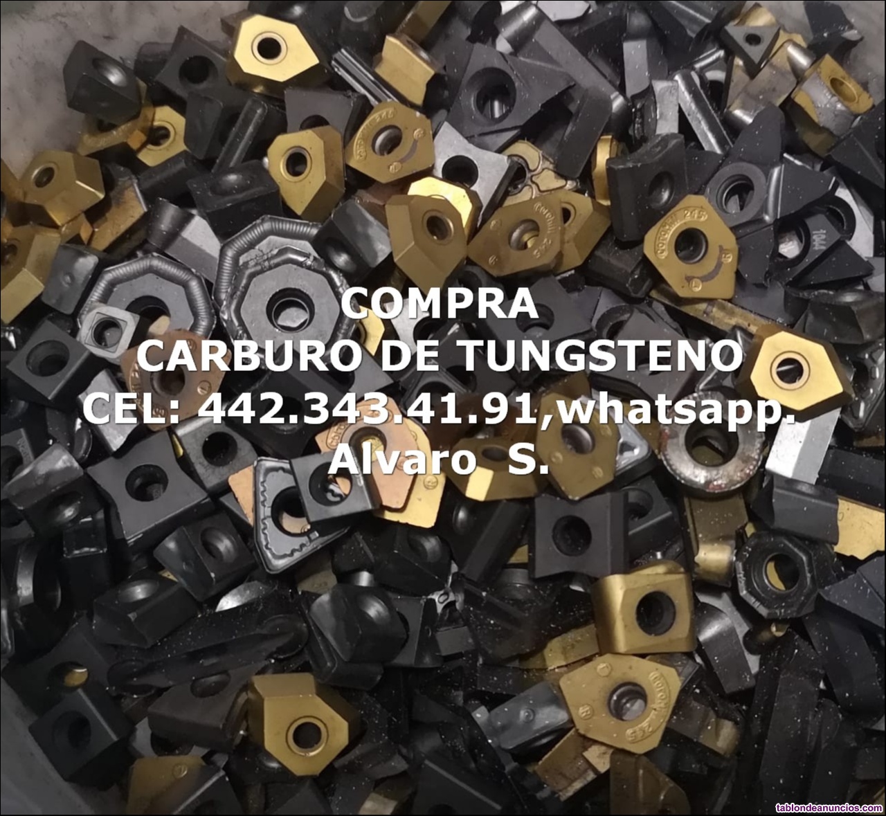 Compra de pedaceria de carburo de tungteno