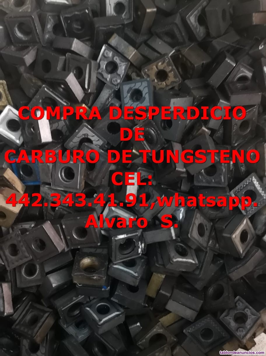 Compra scrap de carburo de tungsteno en salamanca