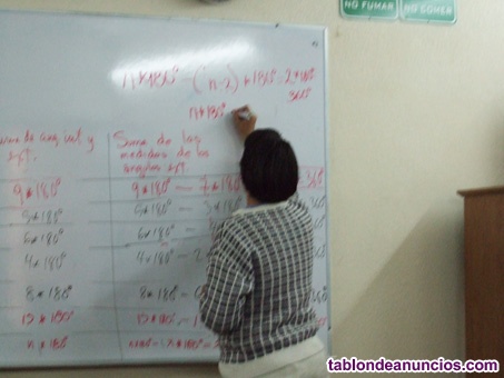 Se imparten clases de matemticas