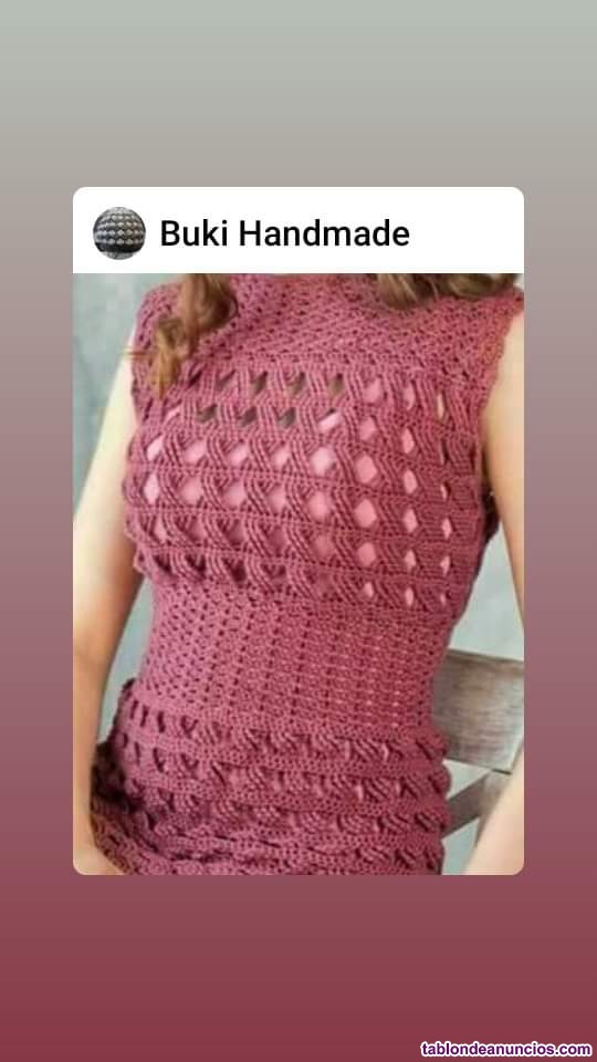 Ofrezco servs. Como ayudante tejidos a mano