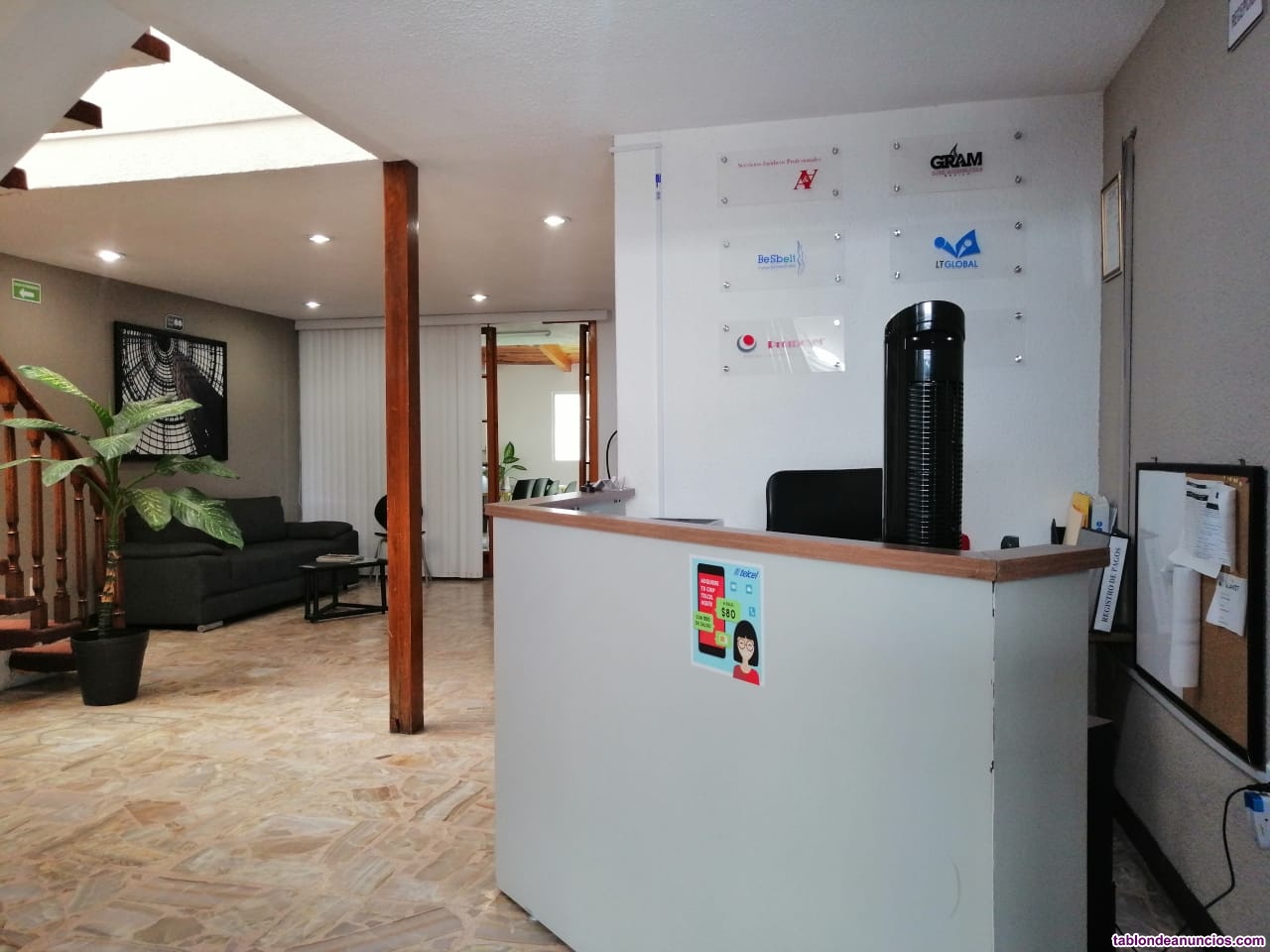 Se rentan oficinas amuebladas y servicios incluidos