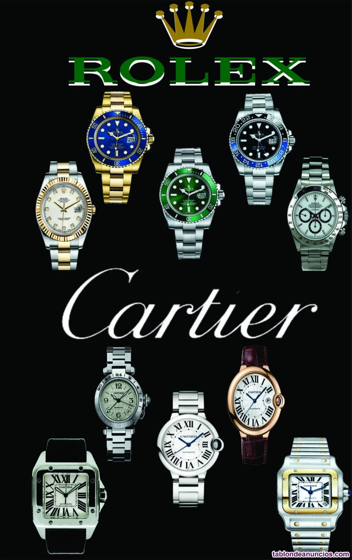 Compra de relojes finos guadalajara ( rolex, cartier, etc)