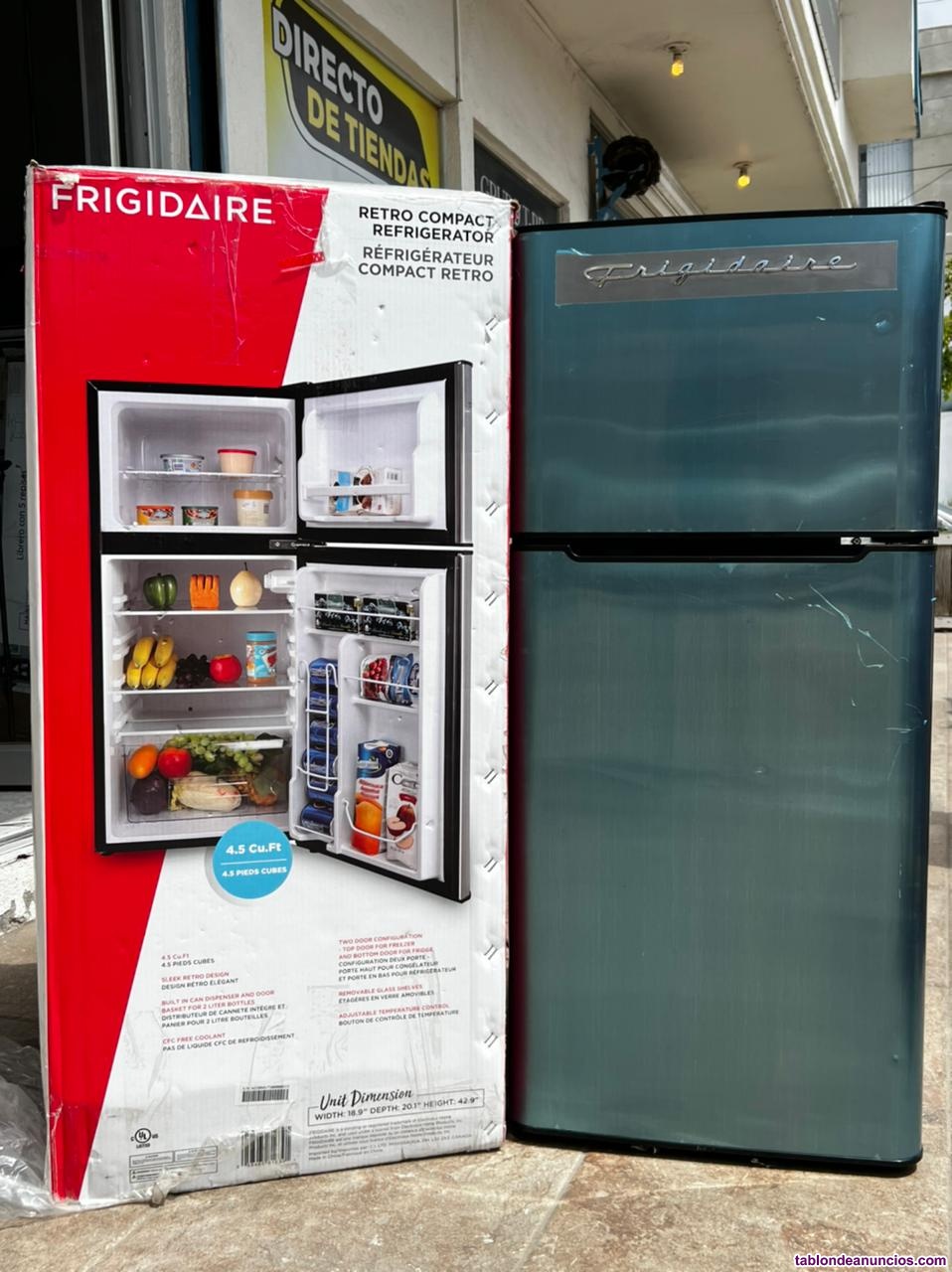Refrigerador compacto 2 puertas