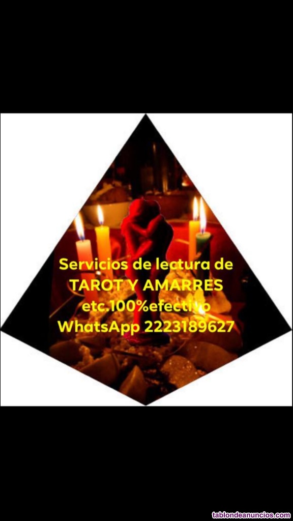 Amarres, limpias, trabajos espirituales para el amor.