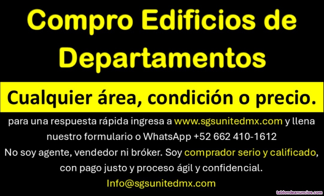 Compro edificios